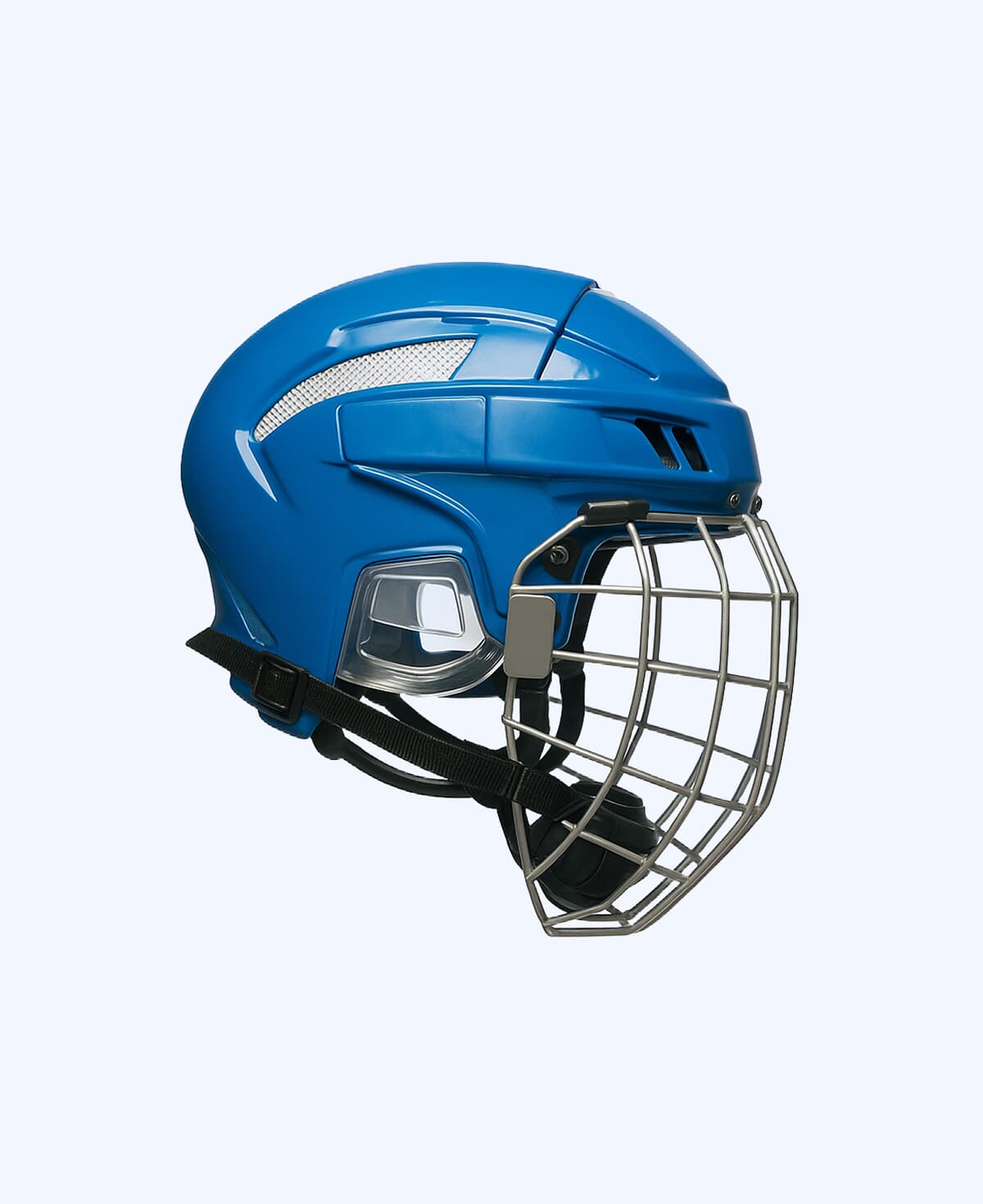 Red hockey helmet with cage - Image 2